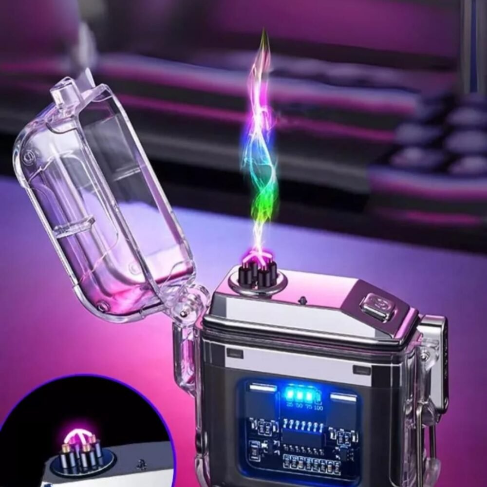 Isqueiros de Plasma Recarregáveis por USB e à Prova de Água para o Acampamento ao Ar Livre
